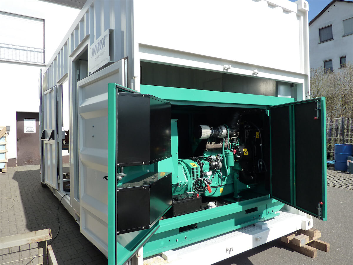 System integration of 2K coating system in container